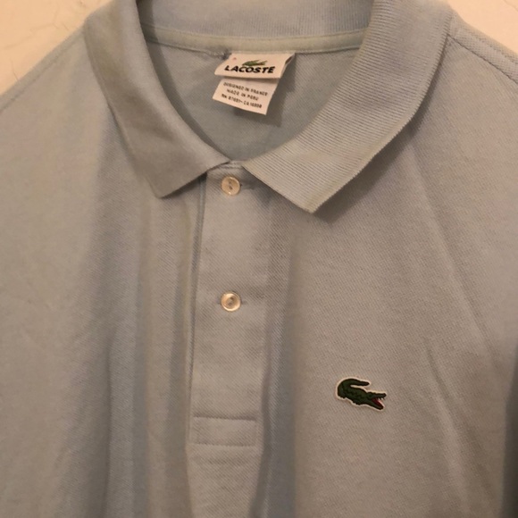 Lacoste men’s light blue polo shirt 3X New - Picture 2 of 4